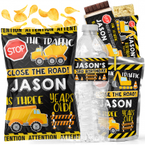 Editable Construction Birthday Party Decorations B6