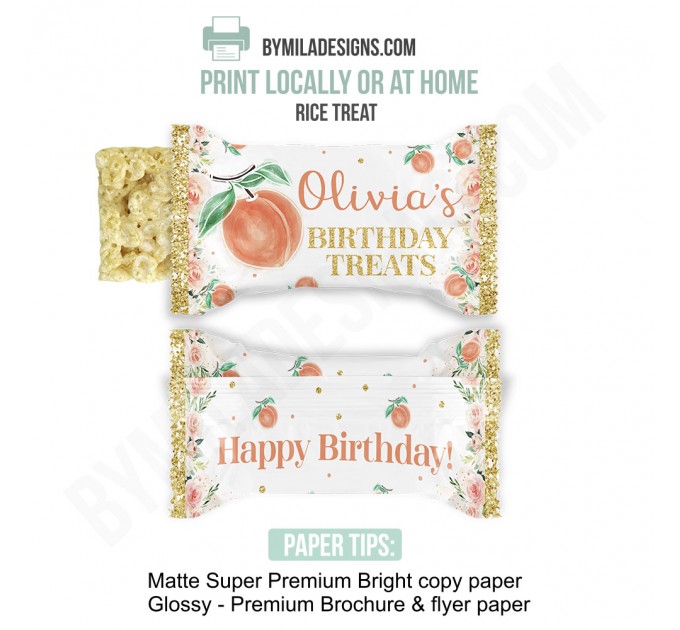 Peach First Birthday Party Decor B10