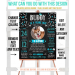 Printable Dog boy Birthday Milestone with photo