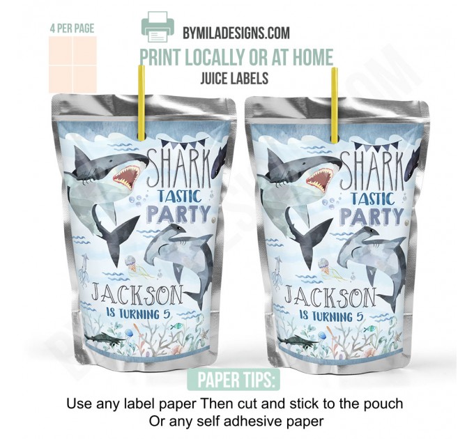 Shark Birthday Party Decorations B8