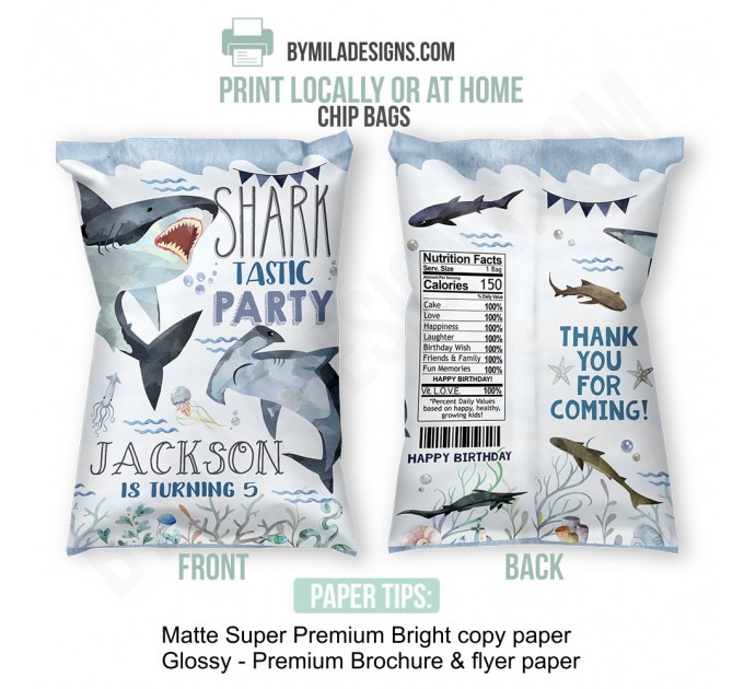 Shark Birthday Party Decorations B8