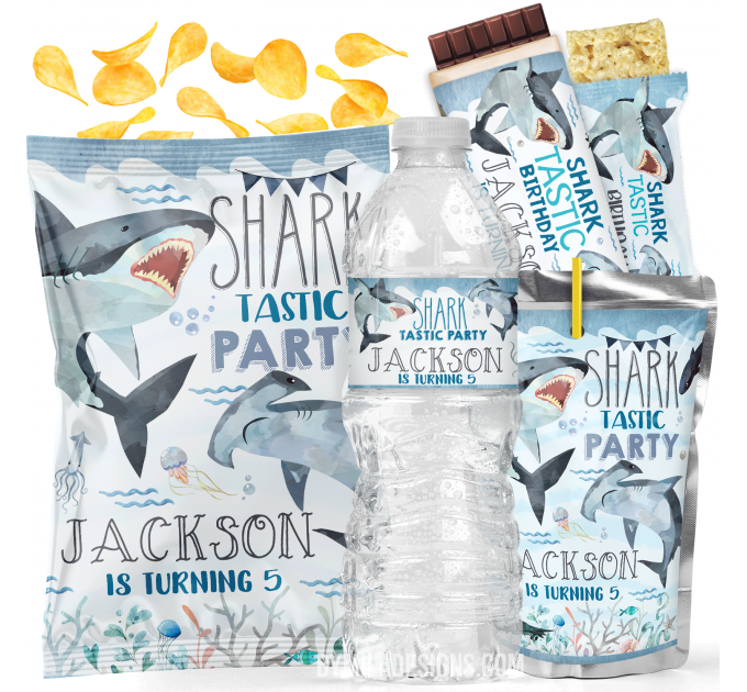 Shark Birthday Party Decorations B8